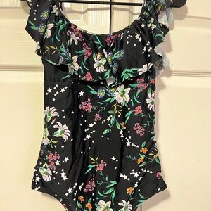 Floral Ruffle One-Piece Swimsuit
